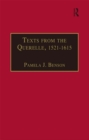 Image for Texts from the querelle, 1521-1615