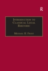 Image for Introduction to classical legal rhetoric: a lost heritage