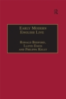 Image for Early modern English lives: autobiography and self-representation, 1500-1660