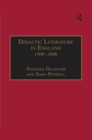 Image for Didactic literature in England, 1500-1800: expertise constructed
