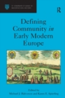 Image for Defining community in early modern Europe