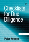 Image for Checklists for due diligence
