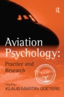 Image for Aviation psychology: practice and research
