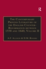 Image for The contemporary printed literature of the English counter-Reformation between 1558 and 1640: an annotated catalogue