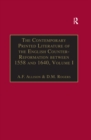 Image for The Contemporary Printed Literature of the English Counter-Reformation between 1558 and 1640: Volume I: Works in Languages other than English