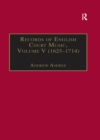 Image for Records of English court music