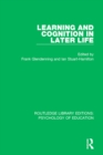 Image for Learning and cognition in later life : 20