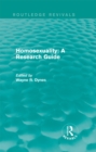Image for Homosexuality: a research guide