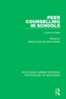Image for Peer counselling in schools: a time to listen