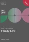 Image for Core Statutes on Family Law 2017-18