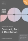 Image for Core Statutes on Contract, Tort &amp; Restitution 2018-19