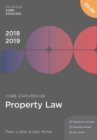 Image for Core Statutes on Property Law 2018-19