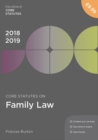 Image for Core Statutes on Family Law 2018-19