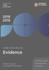 Image for Core Statutes on Evidence 2018-19