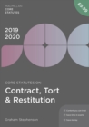 Image for Core statutes on contract, tort &amp; restitution 2019-20