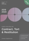 Image for Core Statutes On Contract, Tort &amp; Restitution 2019-20