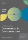 Image for Core statutes on commercial &amp; consumer law 2019-20