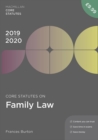 Image for Core Statutes On Family Law 2019-20