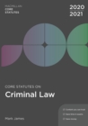 Image for Core Statutes on Criminal Law 2020-21