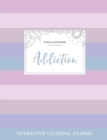 Image for Adult Coloring Journal : Addiction (Floral Illustrations, Pastel Stripes)