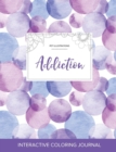 Image for Adult Coloring Journal : Addiction (Pet Illustrations, Purple Bubbles)