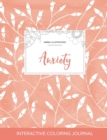 Image for Adult Coloring Journal : Anxiety (Animal Illustrations, Peach Poppies)
