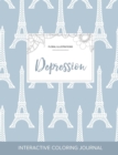 Image for Adult Coloring Journal : Depression (Floral Illustrations, Eiffel Tower)