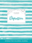 Image for Adult Coloring Journal : Depression (Pet Illustrations, Turquoise Stripes)