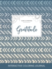 Image for Adult Coloring Journal : Gratitude (Floral Illustrations, Tribal)