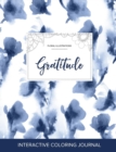 Image for Adult Coloring Journal : Gratitude (Floral Illustrations, Blue Orchid)
