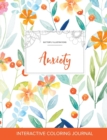 Image for Adult Coloring Journal : Anxiety (Butterfly Illustrations, Springtime Floral)