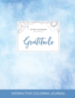 Image for Adult Coloring Journal : Gratitude (Butterfly Illustrations, Clear Skies)