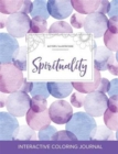Image for Adult Coloring Journal : Spirituality (Butterfly Illustrations, Purple Bubbles)