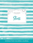 Image for Adult Coloring Journal : Stress (Turtle Illustrations, Turquoise Stripes)