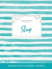 Image for Adult Coloring Journal : Sleep (Butterfly Illustrations, Turquoise Stripes)