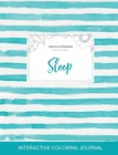Image for Adult Coloring Journal : Sleep (Turtle Illustrations, Turquoise Stripes)