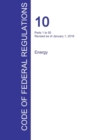 Image for CFR 10, Parts 1 to 50, Energy, January 01, 2016 (Volume 1 of 4)