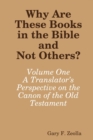 Image for Why are These Books in the Bible and Not Others?: Volume One - A Translator&#39;s Perspective on the Canon of the Old Testament