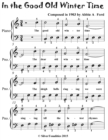 Image for In the Good Old Winter Time - Easiest Piano Sheet Music for Beginner Pianists