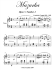 Image for Mazurka Opus 7 Number 2 - Easy Intermediate Piano Sheet Music