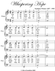 Image for Whispering Hope - Easy Piano Sheet Music