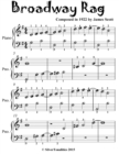 Image for Broadway Rag - Easiest Piano Sheet Music for Beginner Pianists