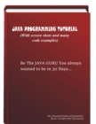 Image for Java Programming Tutorial With Screen Shots &amp; Many Code Example