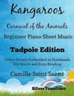 Image for Kangaroos Carnival of the Animals - Beginner Piano Sheet Music Tadpole Edition