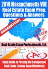 Image for 2019 Massachusetts VUE Real Estate Exam Prep Questions, Answers &amp; Explanations: Study Guide to Passing the Salesperson Real Estate License Exam Effortlessly