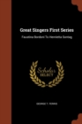 Image for Great Singers First Series