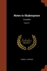 Image for Notes to Shakespeare
