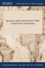 Image for Specimens of the American Poets : With Critical Notices and a Preface