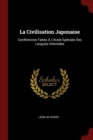 Image for LA CIVILISATION JAPONAISE: CONF RENCES F