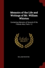 Image for MEMOIRS OF THE LIFE AND WRITINGS OF MR.